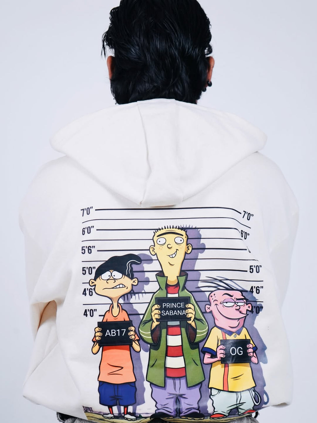 HULKA Off White Drop Shoulder Hoodie – Cream