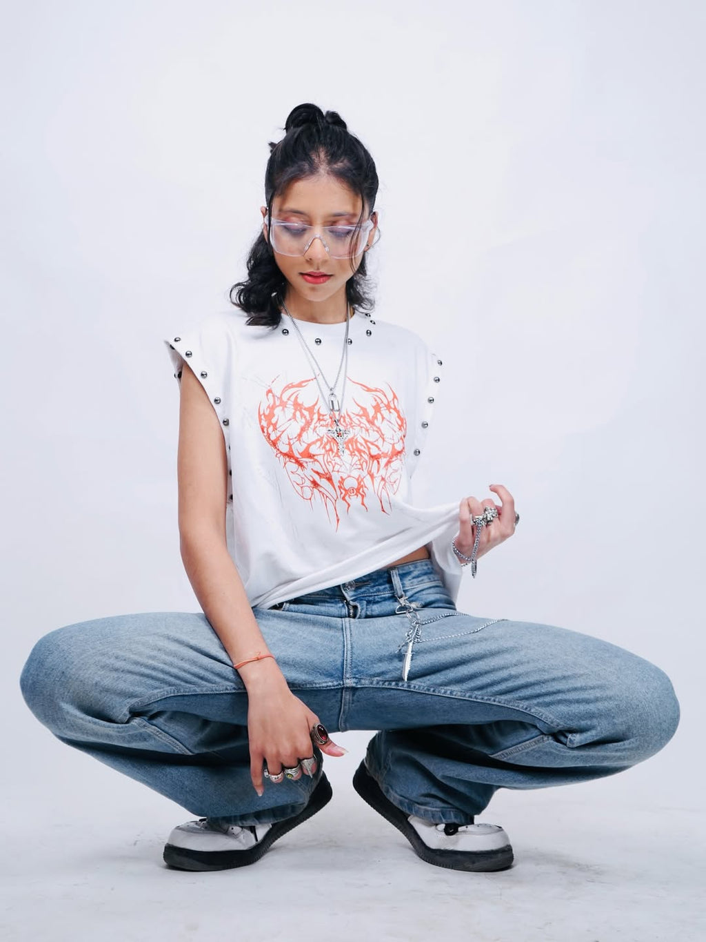 HULKA RAGE Vest Tee – White