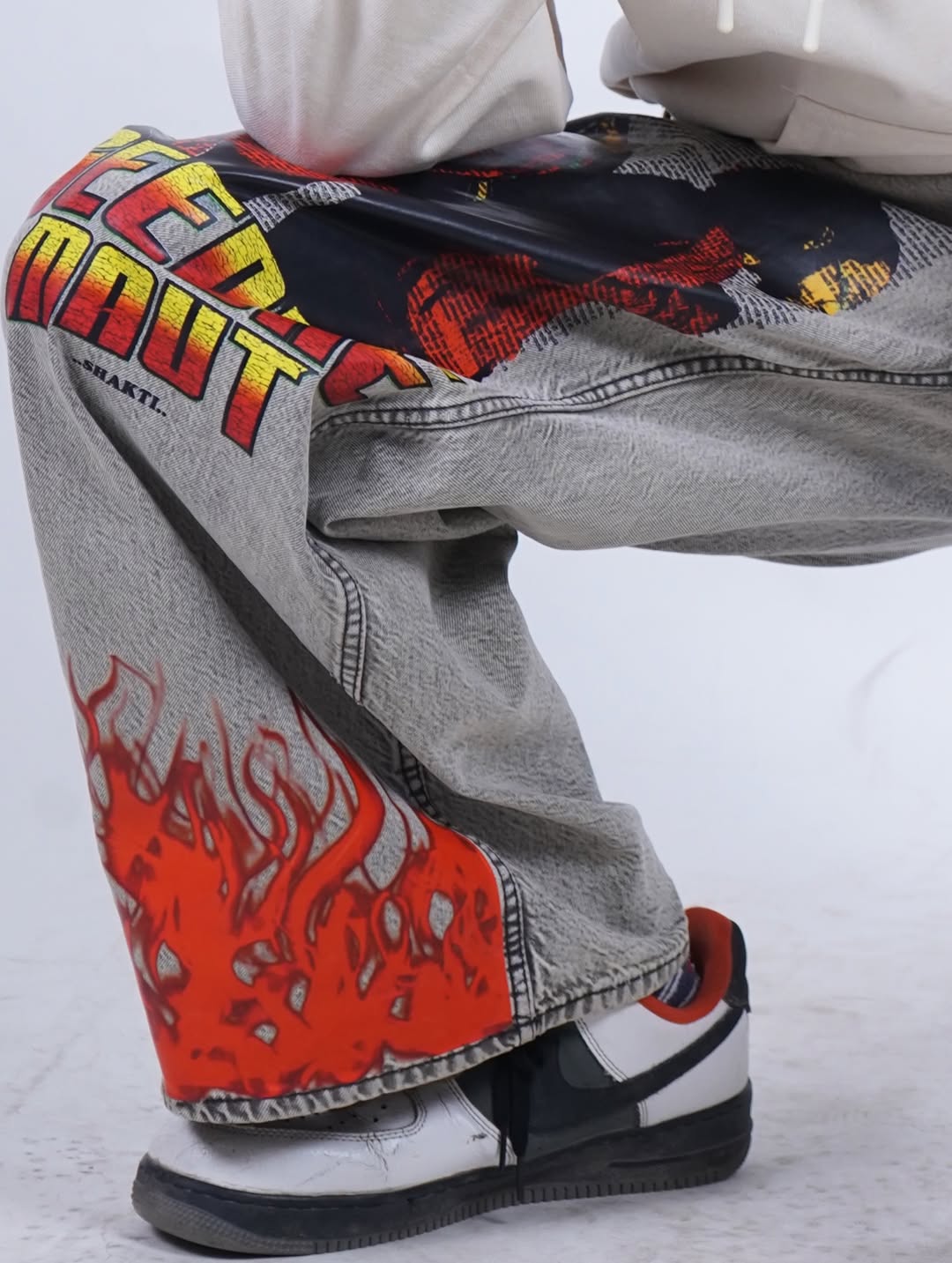 HULKA SHAKTI SM Baggy Denim Jeans – Washed Grey