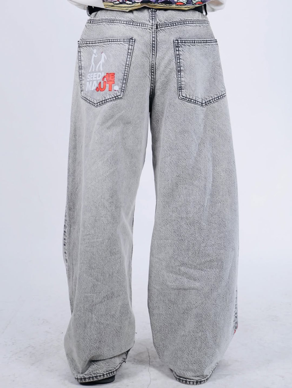 HULKA SHAKTI SM Baggy Denim Jeans – Washed Grey